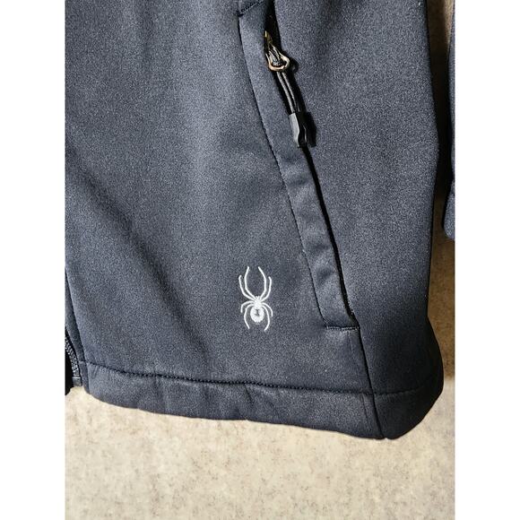 SPYDER Women's Black Full Zip Pockets Medium Weight Form Fitting Jacket SZ S - Picture 5 of 10